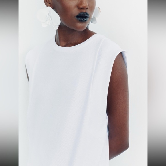 NWT ZARA RIBBED MIDI DRESS - Picture 3 of 8